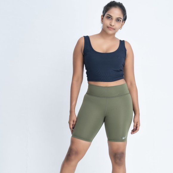 Nike Pants - NWT Nike Sportswear Essential Women's High Waist Bike Short Green UK 4 - UK 23